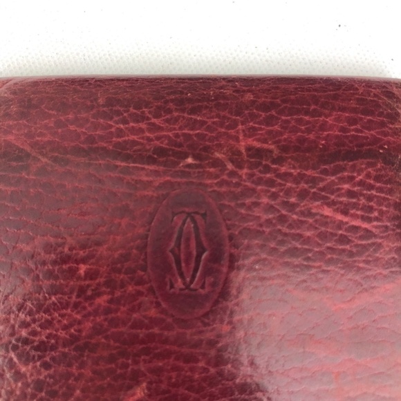 Cartier Card Holder Burgundy Wallet - Picture 2 of 5